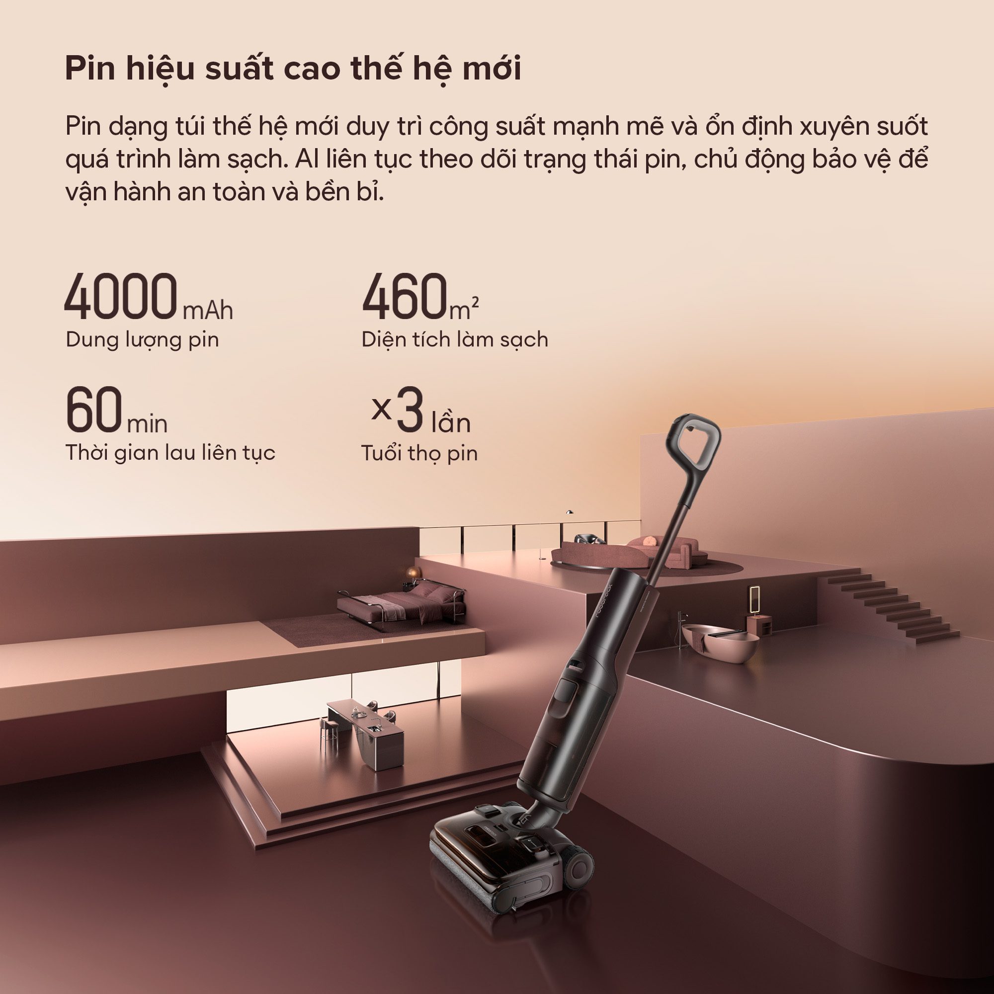 Máy hút bụi lau nhà Roborock F25 Pro Turbo