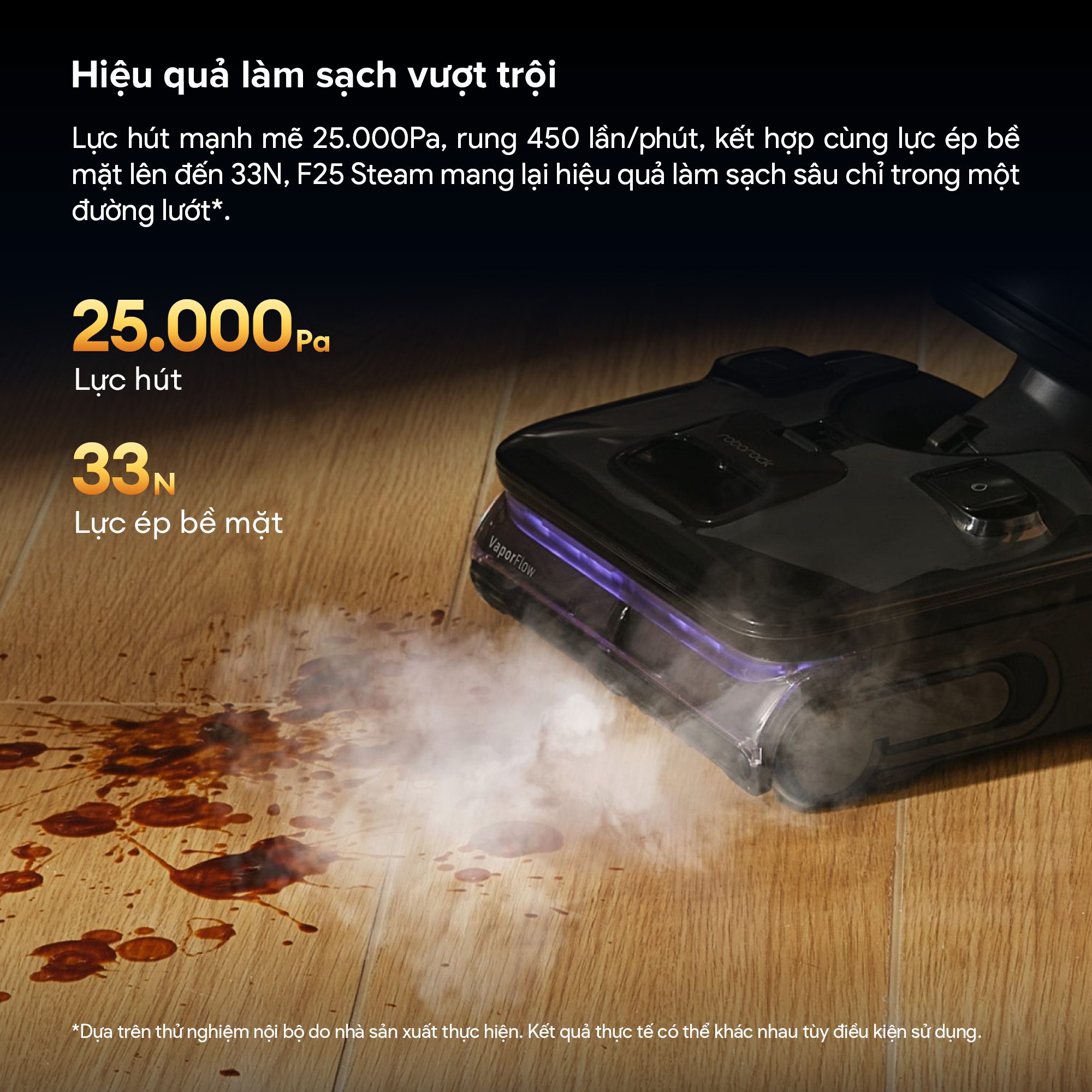 Máy hút bụi lau nhà hơi nước Roborock F25 Steam