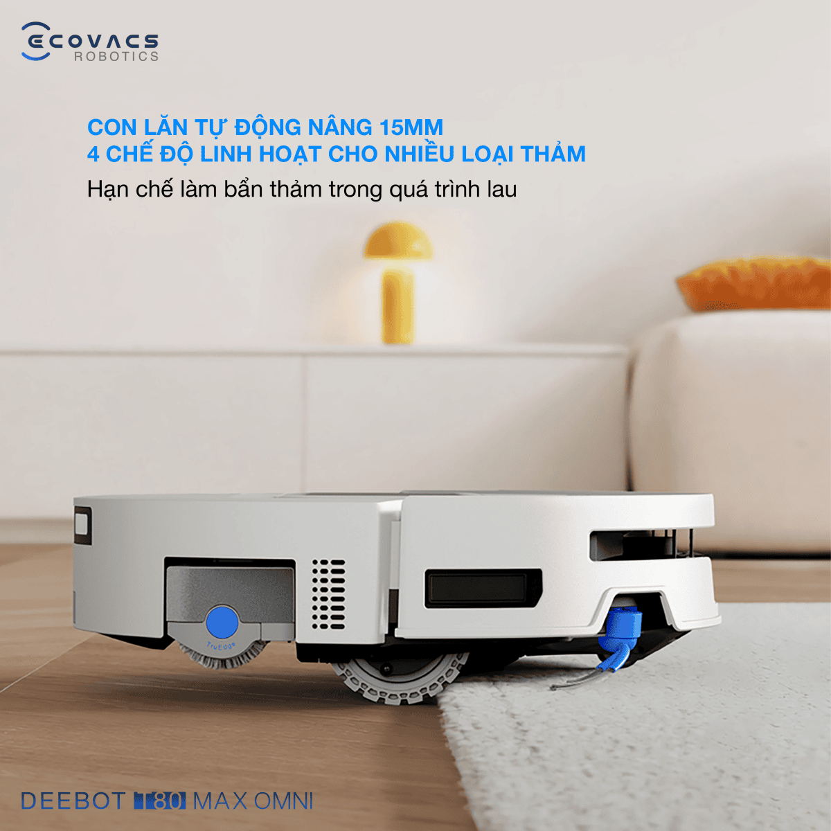 Robot hút bụi lau nhà Ecovacs Deebot T80 Max Omni