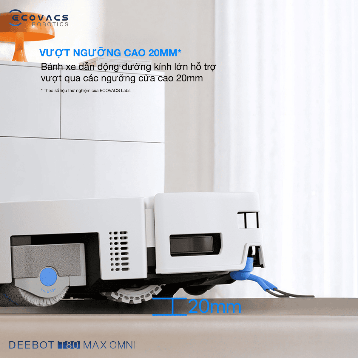 Robot hút bụi lau nhà Ecovacs Deebot T80 Max Omni