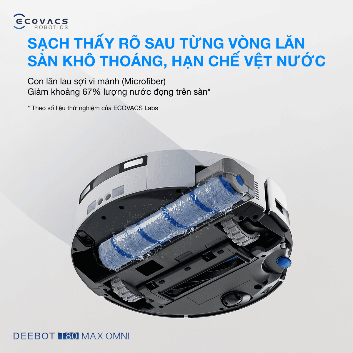 Robot hút bụi lau nhà Ecovacs Deebot T80 Max Omni