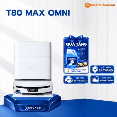 Robot hút bụi lau nhà Ecovacs Deebot T80 Max Omni chính hãng Bắc Ninh