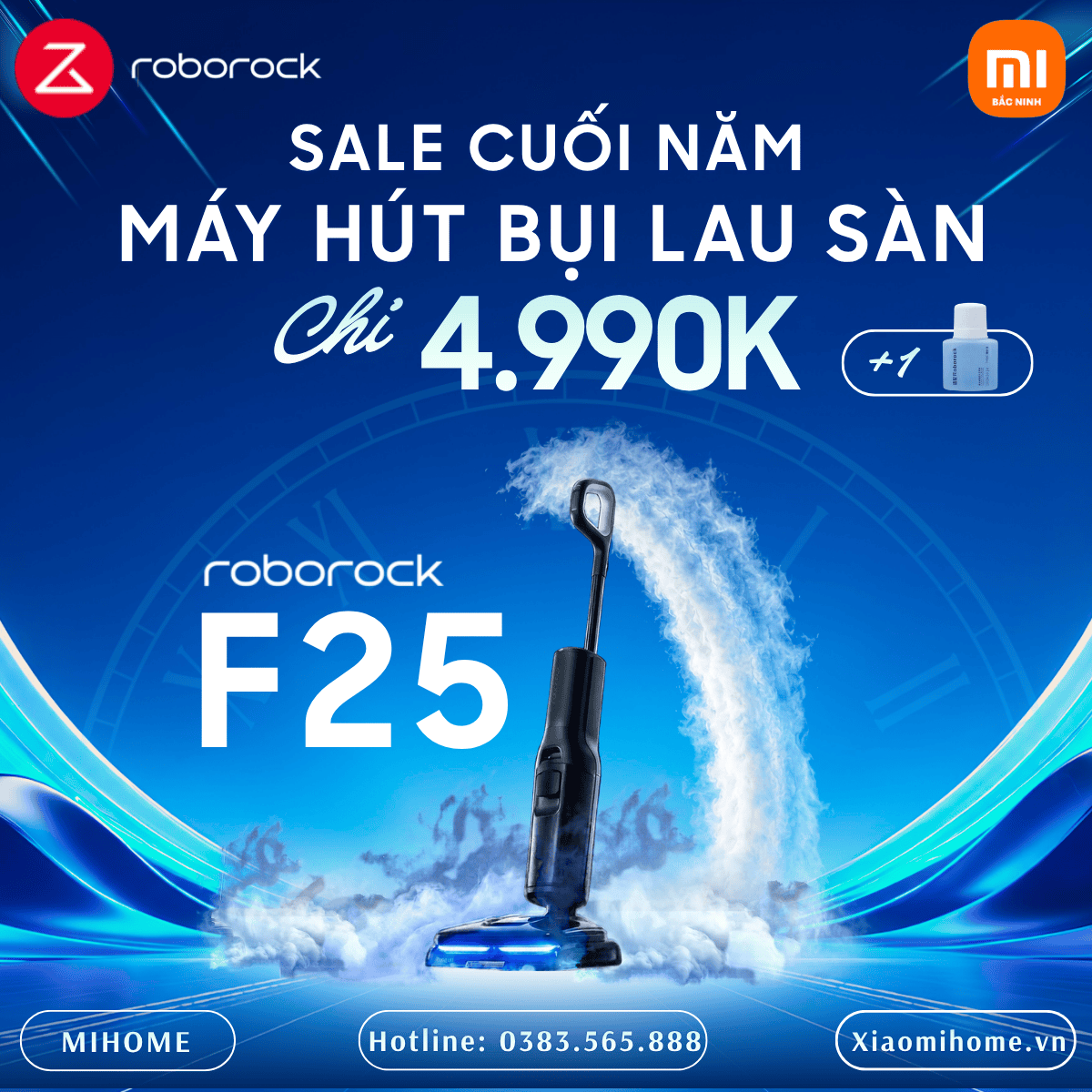 Máy hút bụi lau nhà Roborock F25 Pure – Bản Quốc Tế